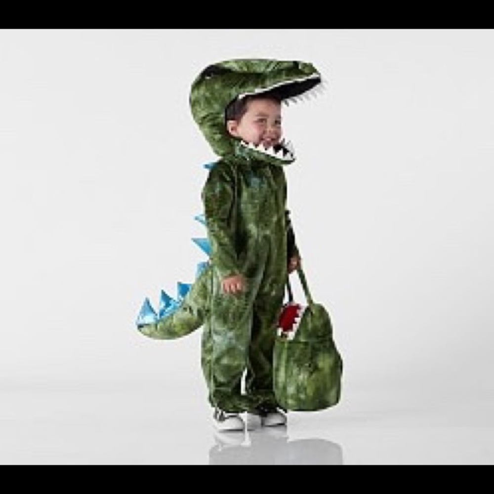 Pottery barn T. rex halloween costume
